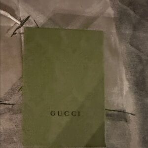 Gucci Green Logo Drawstring Pouch